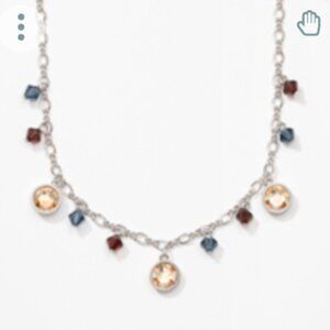 Touchstone Crystal by Swarovski LIke a Dream Necklace Blue